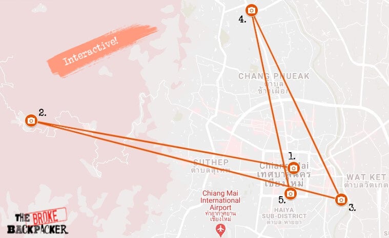 Chiang Mai Day 3 Map