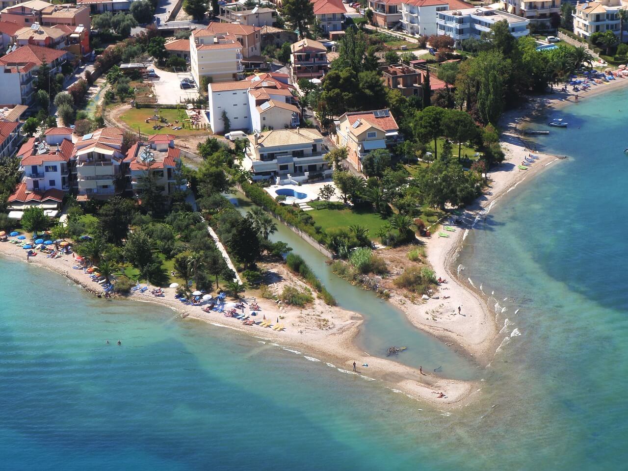 Skyline view of Nidri, Lefkada