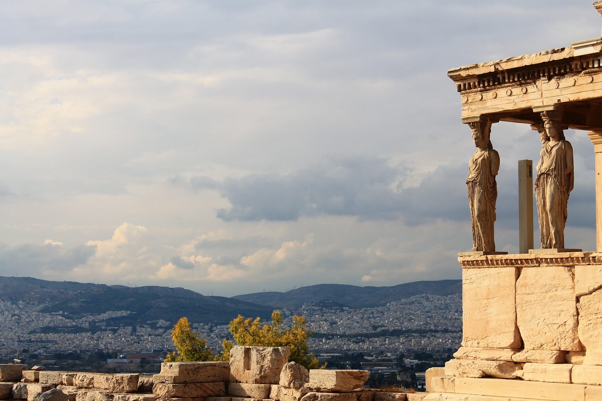 The ruins of the Acropolis in Athens - most famous landmark in Greece