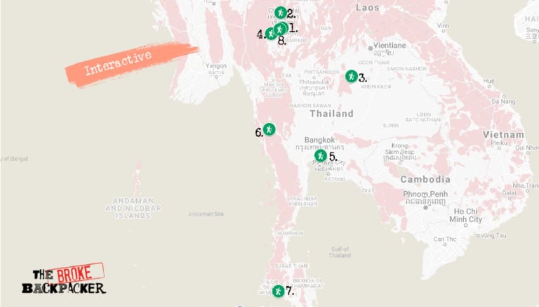 The Best Hiking Trails In Thailand Which Will You Choose In 2025 Map Of Best Hikes In Thailand What To Know Before Hiking In Thailand 768x437