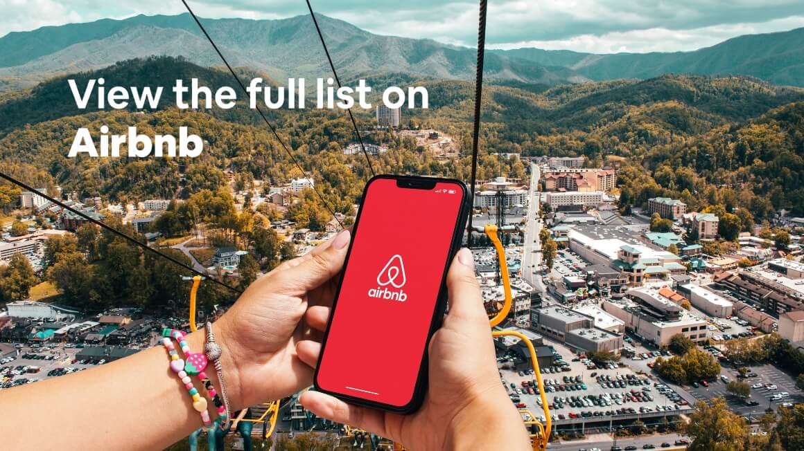 in content airbnb pigeon forge wishlist