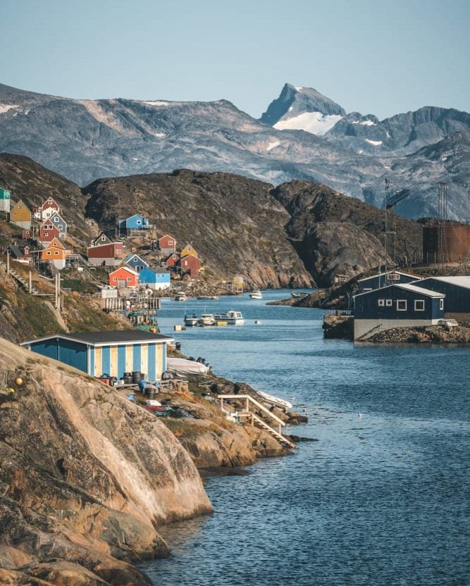 local village in greenland backpacking 