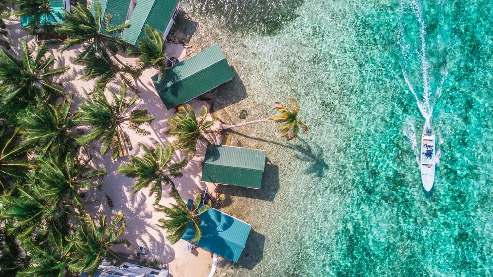 Belize drone sea