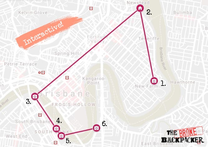 Day 1 Map Brisbane