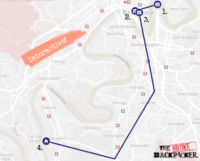 Day 3 Map Brisbane