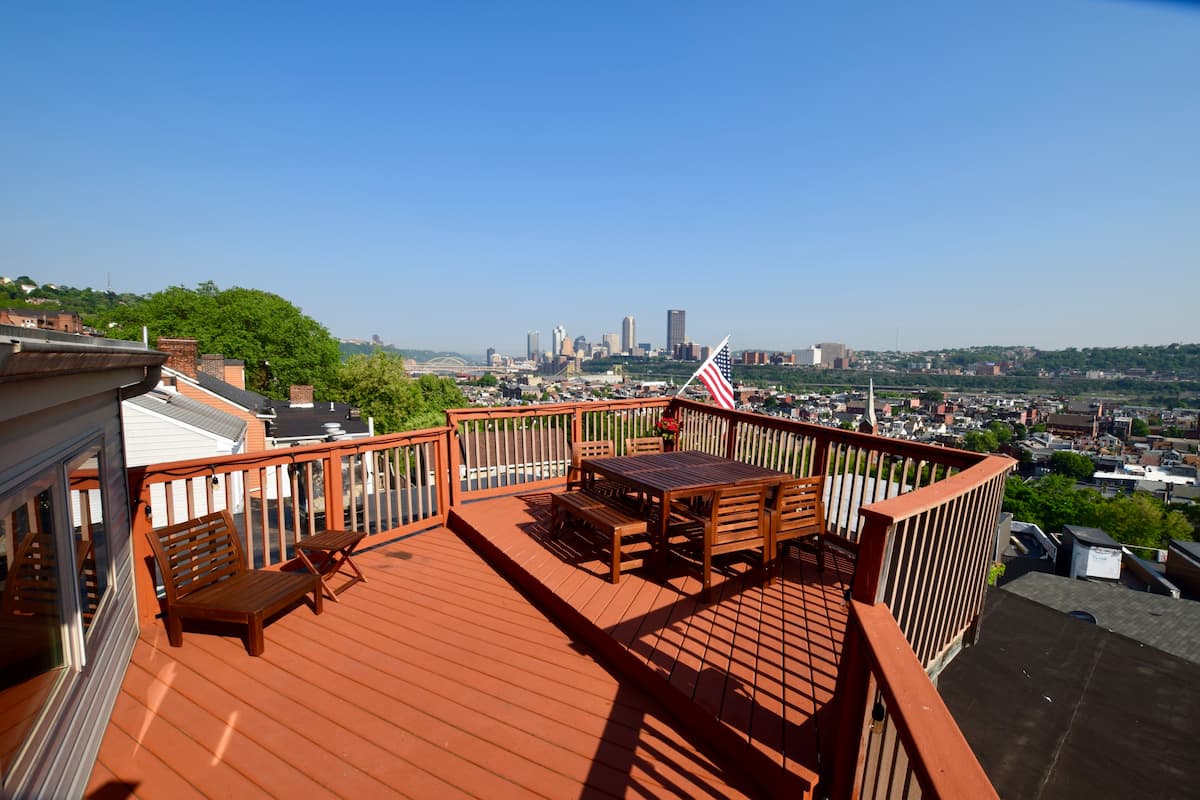 Rooftop tranquillity with garage, Pittsburgh
