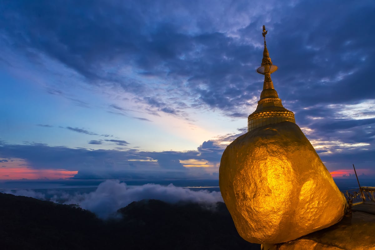 Kyaikto Pagoda - famous cultural place to visit in Myanmar