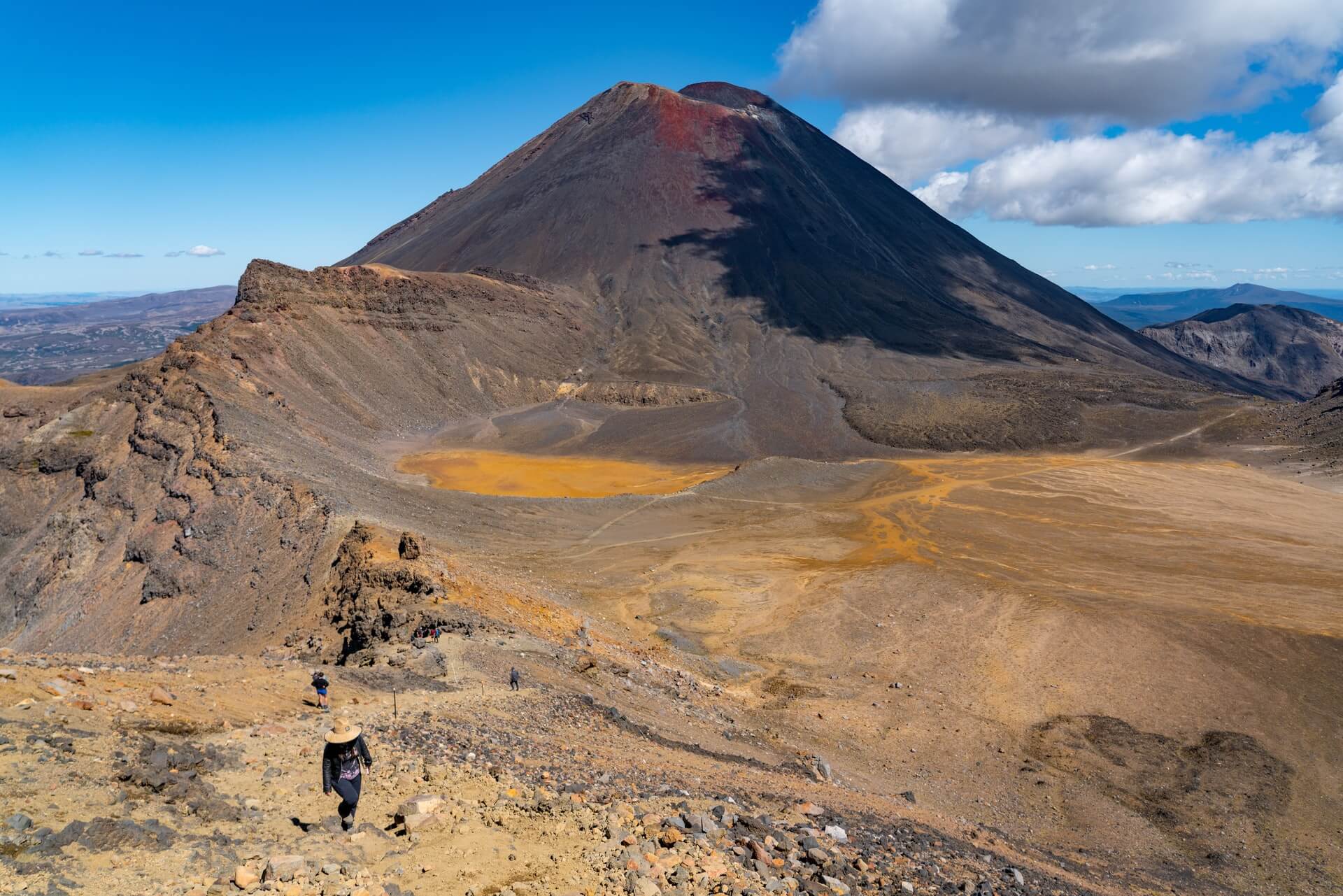 Tramping (hiking) the Tongariro Crossing featuring "Mount Doom" - one of the Great Walks of New Zealand