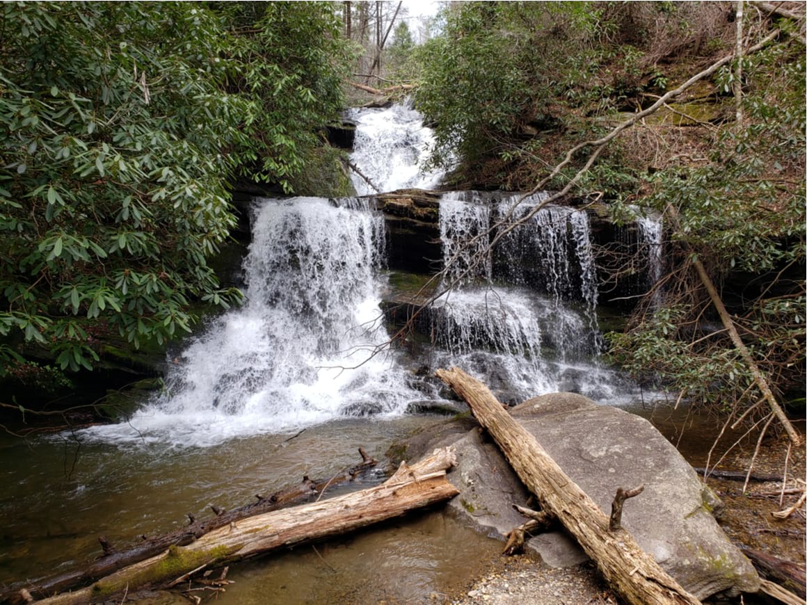 Blue Ridge mountains and trails