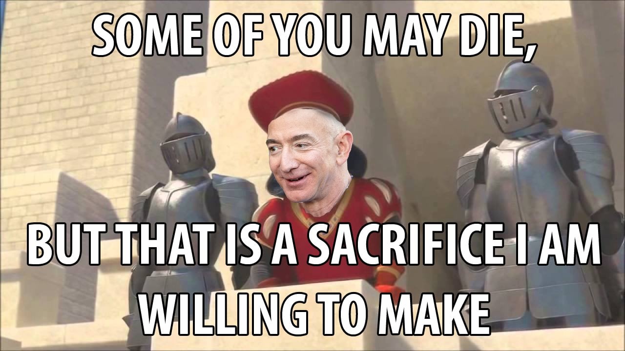 Shrek meme featuring Jeff Bezos