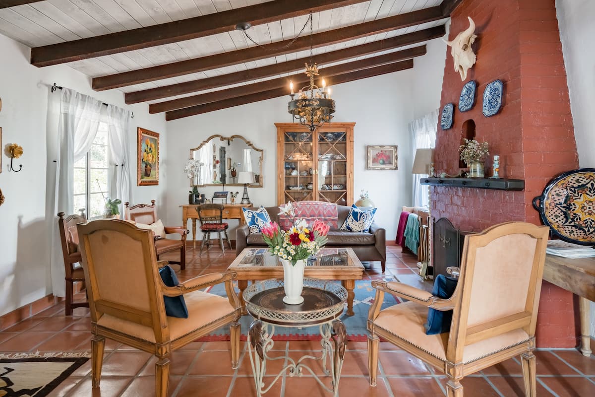 Spanish-Style Home with Saltwater Pool, Palm Springs