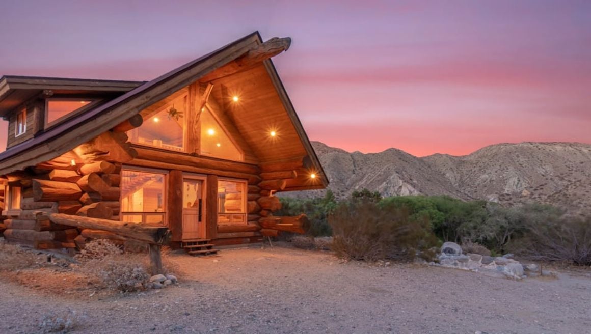 a stunning cabin at sunset how to book
airbnb