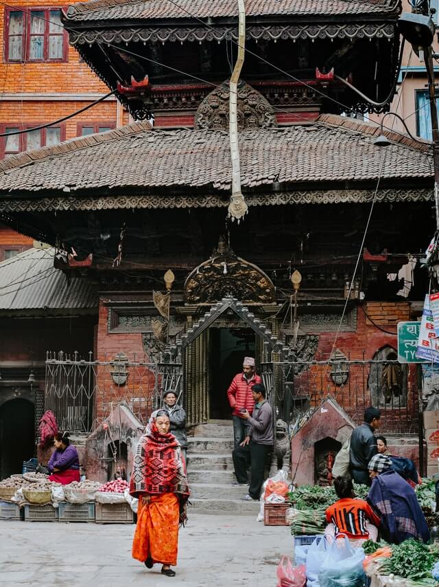 Street markets in Kathamndu, Nepal