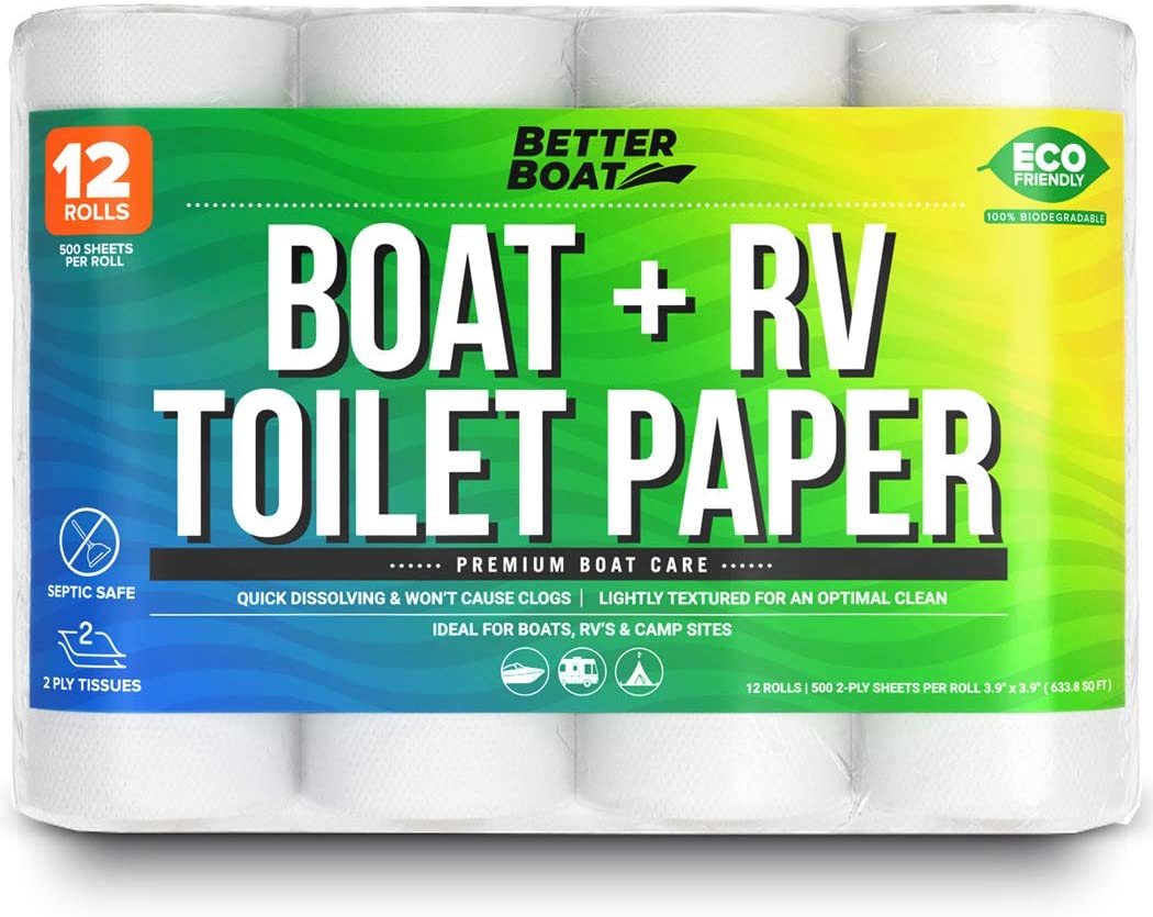 RV-friendly toilet paper rolls - rv must-have for newbies with an on-boar