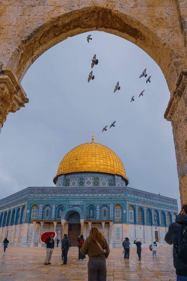 The Dome of the Rock at the Temple Mount - top tourist attraction in Jerusalem