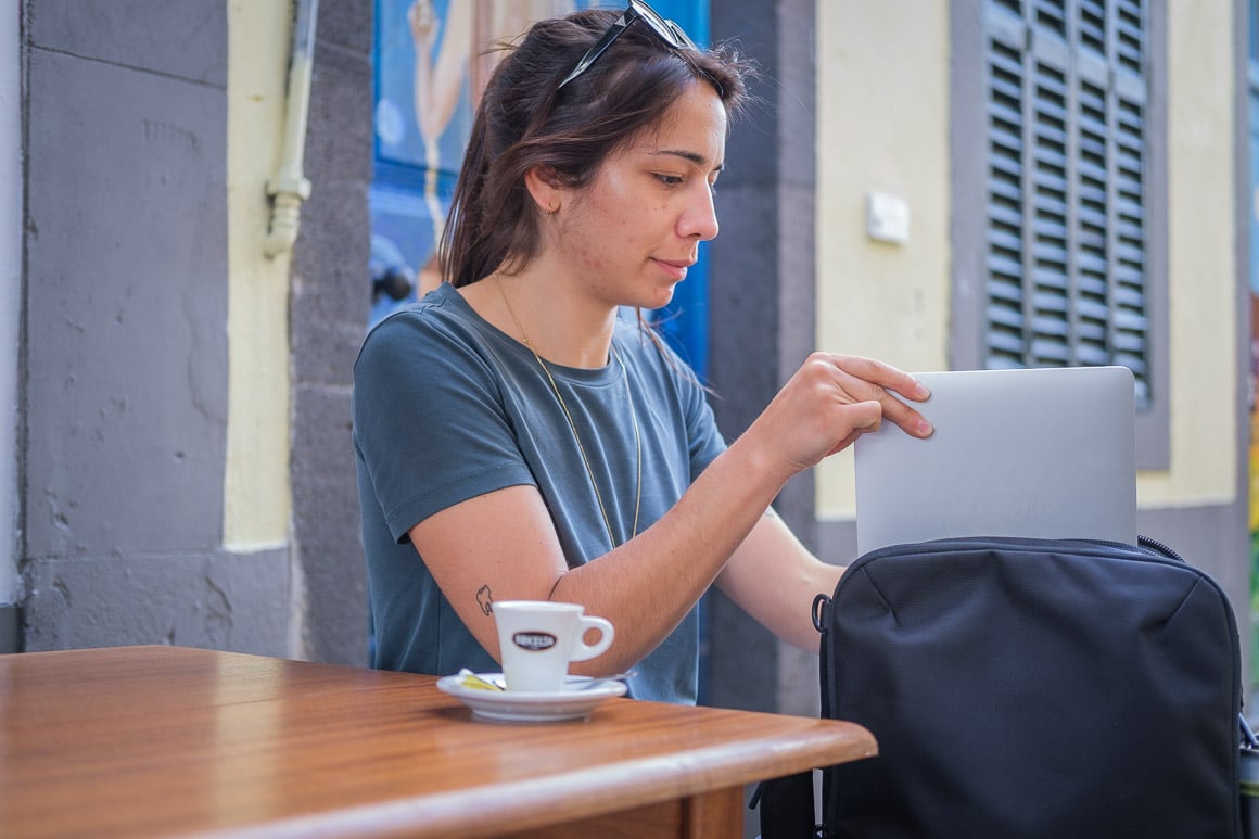 laptop backpack black