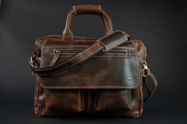 Kodiak Buffalo Leather Pilot Bag, leather bag. 