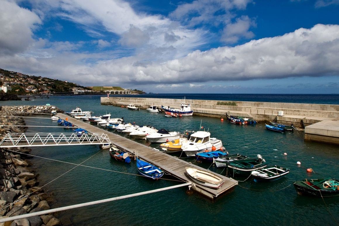 Port in Madeira Santa Cruz, Portugal