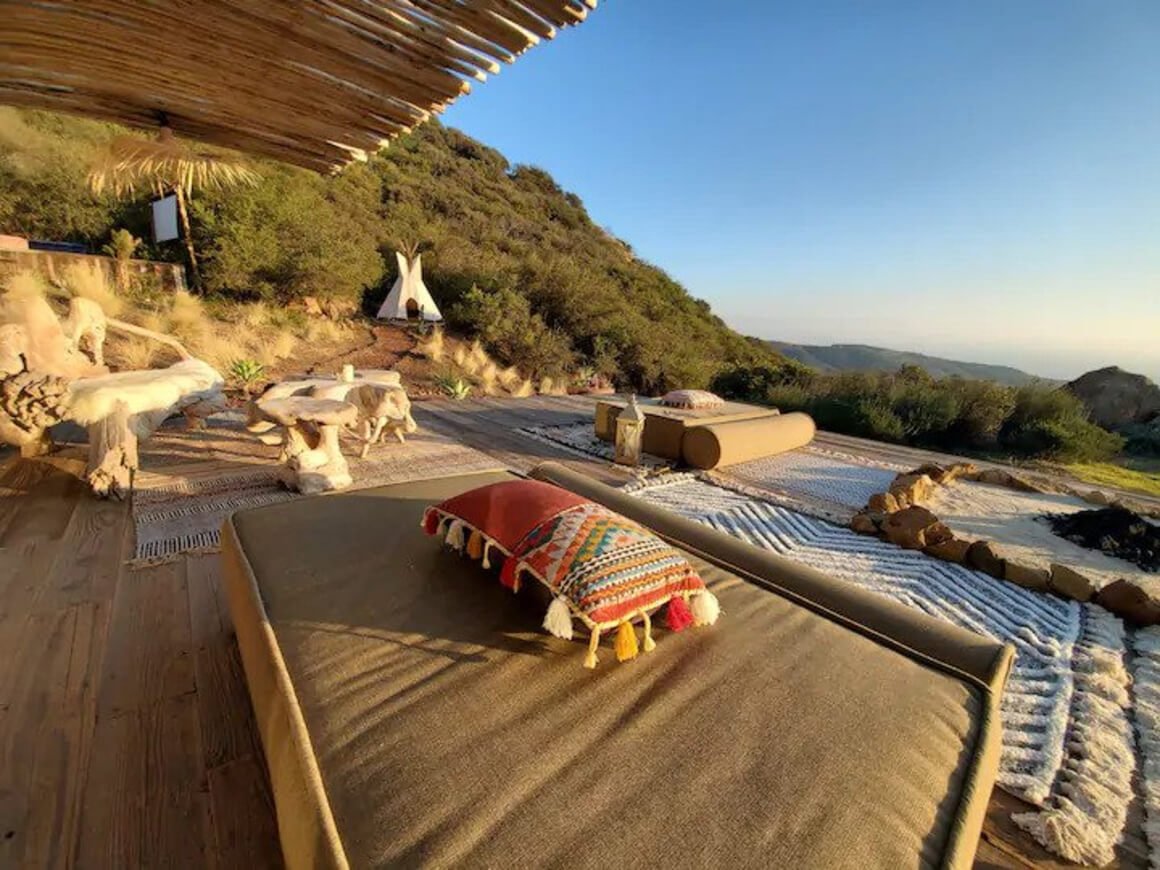 Malibu Airstream Eco Retreat above clouds