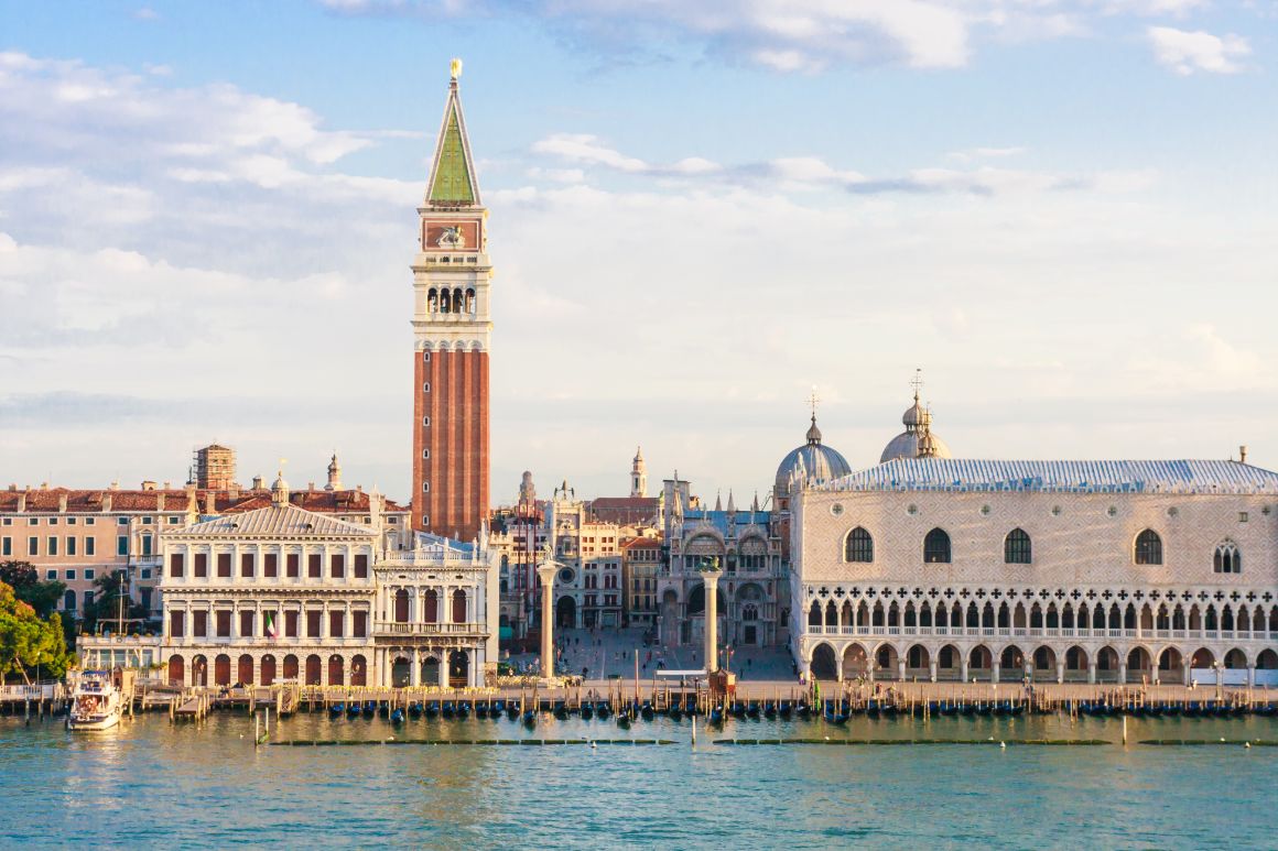 St Mark's Campanile, the famous bell tower in Venice