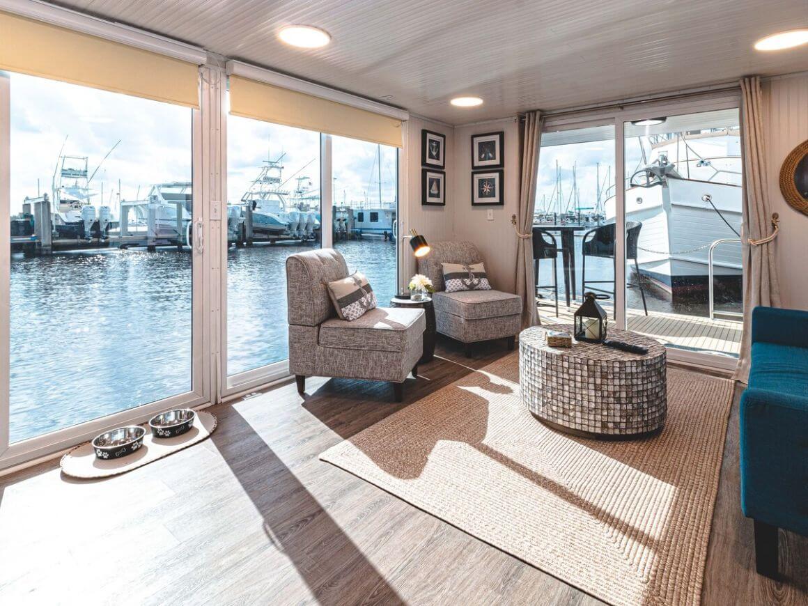 Modern Houseboat on the Water Florida