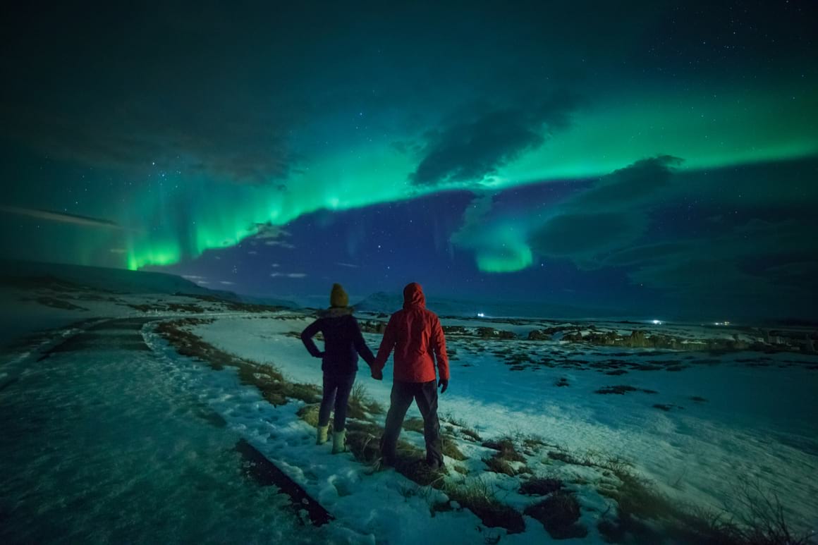 Northern lights in iceland