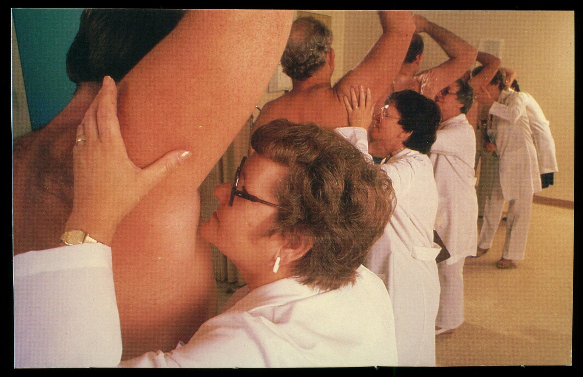 A team of pharmaceutical scientists testing out their drugs on subjects