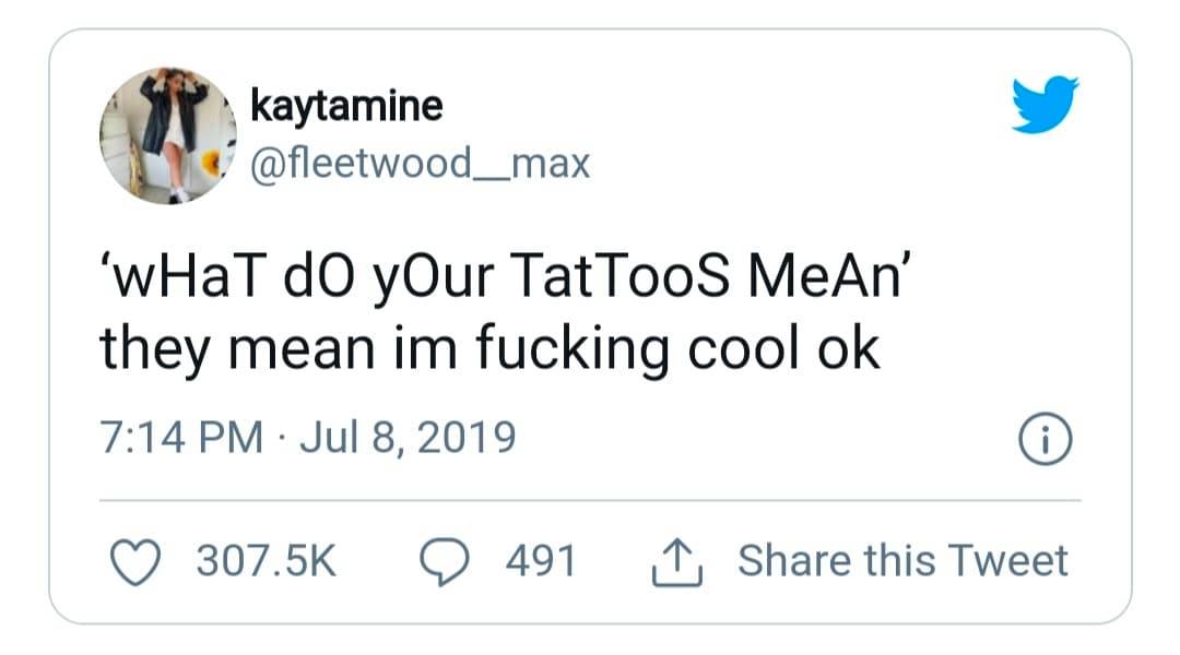 tweet about the meaning of travel tattoos