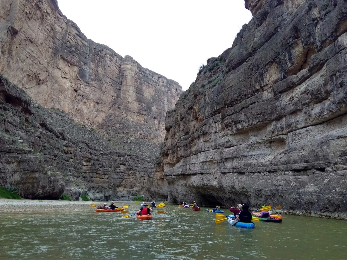 Kayak through Rio Grande