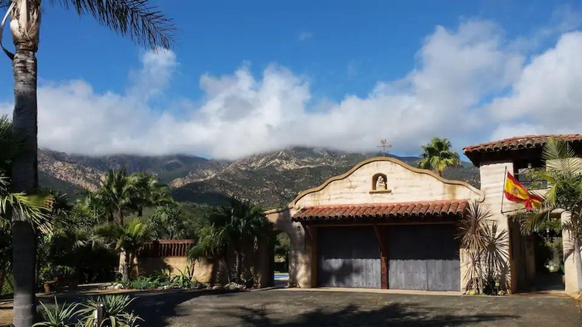 Spanish Mission style private home Santa Barbara