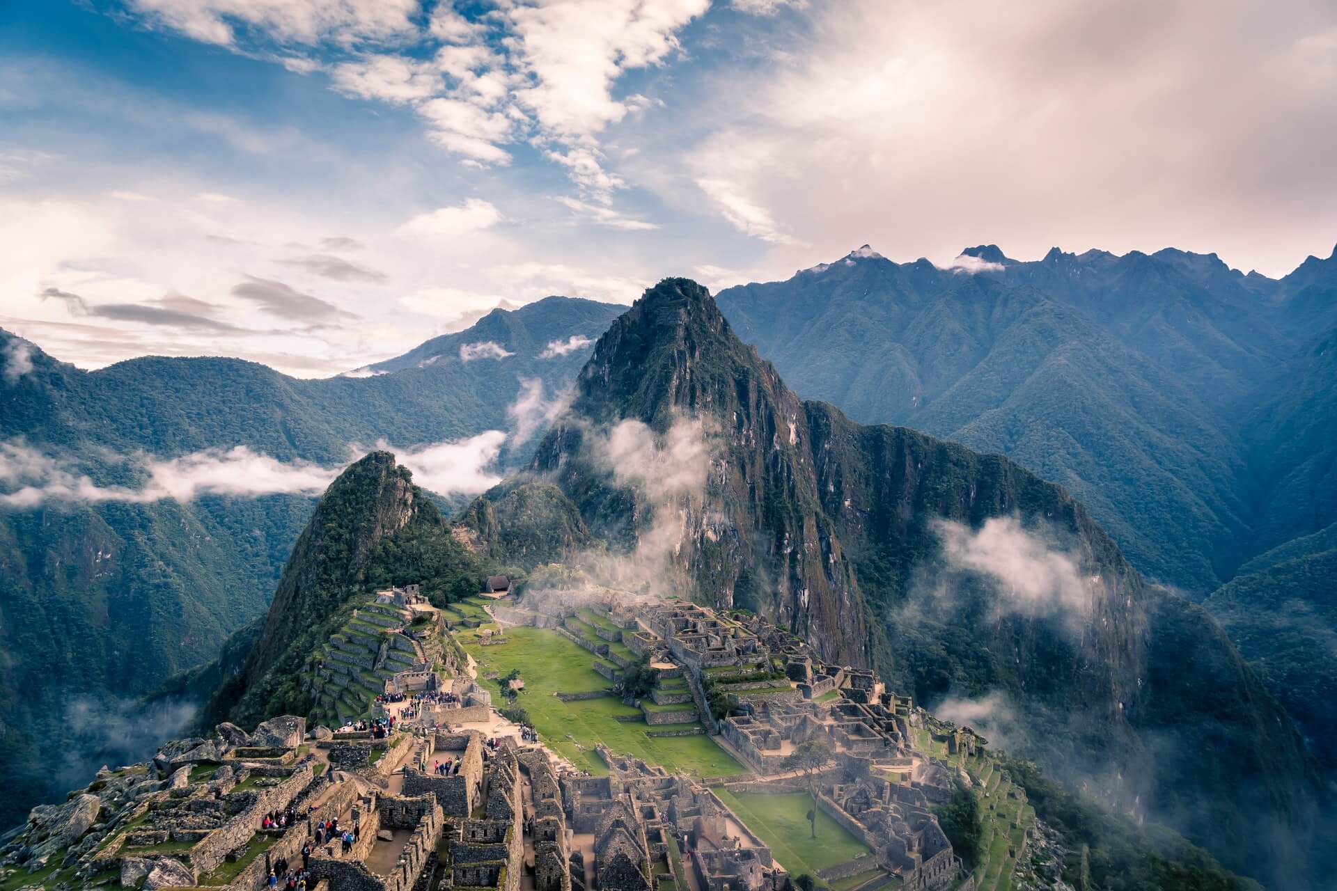 machu picchu view from above