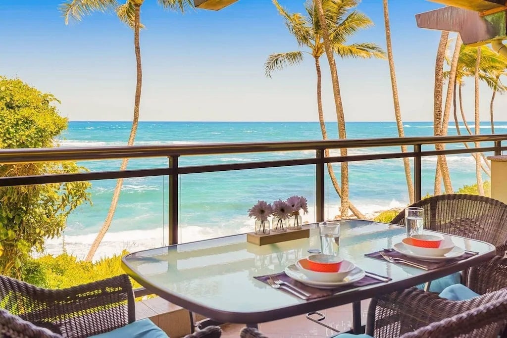 Best VRBO with a View in Kauai Large Luxury 2 Story Oceanfront Condo