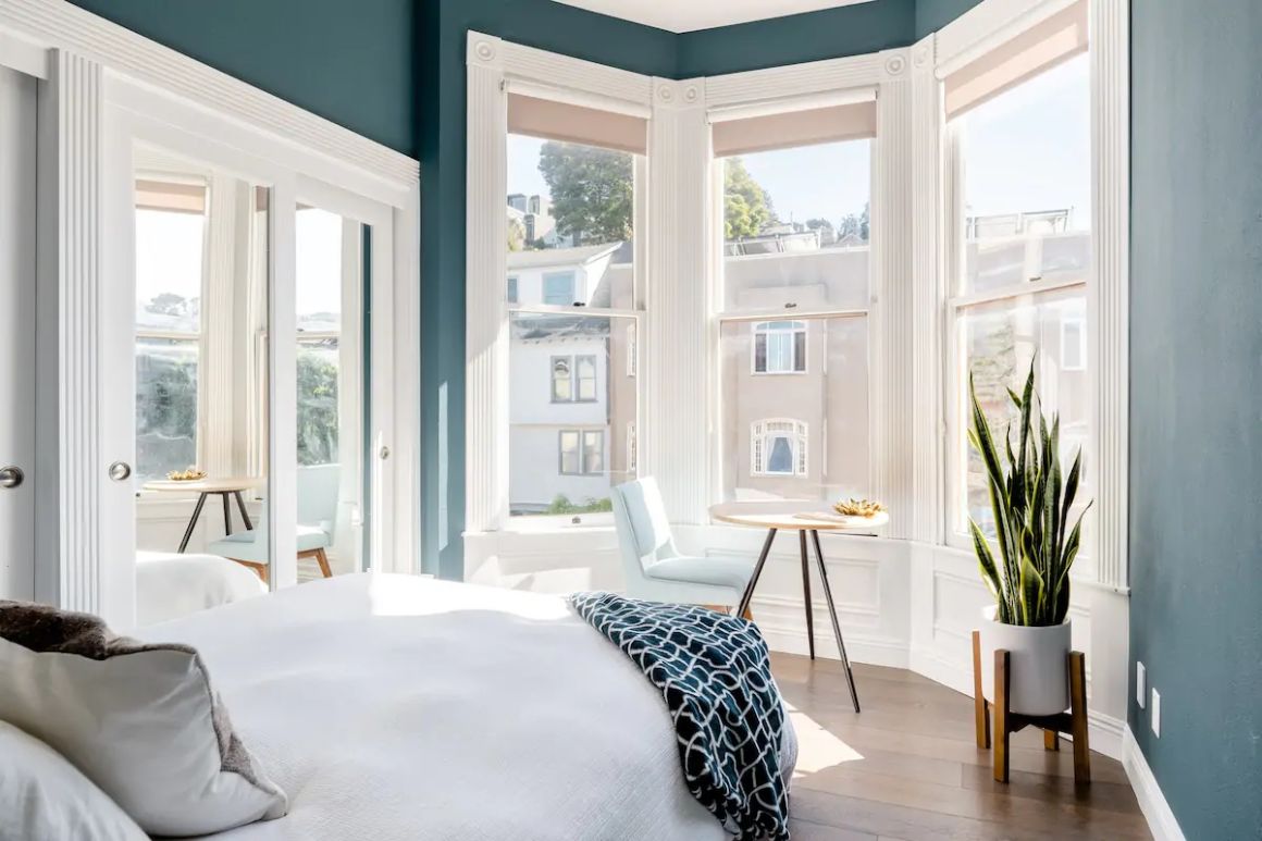 Guest bedroom with private bathroom