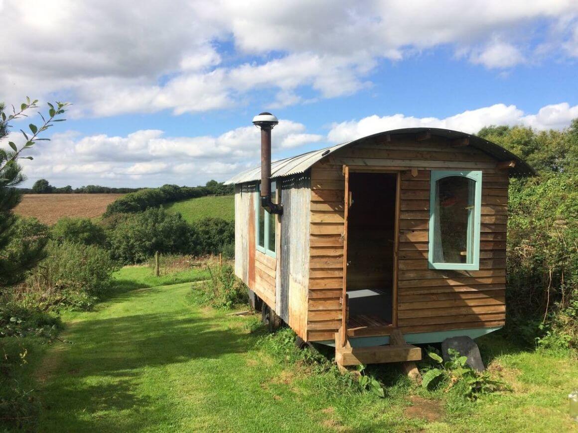 The Shepherds Hut Eco Lodge Cornwall