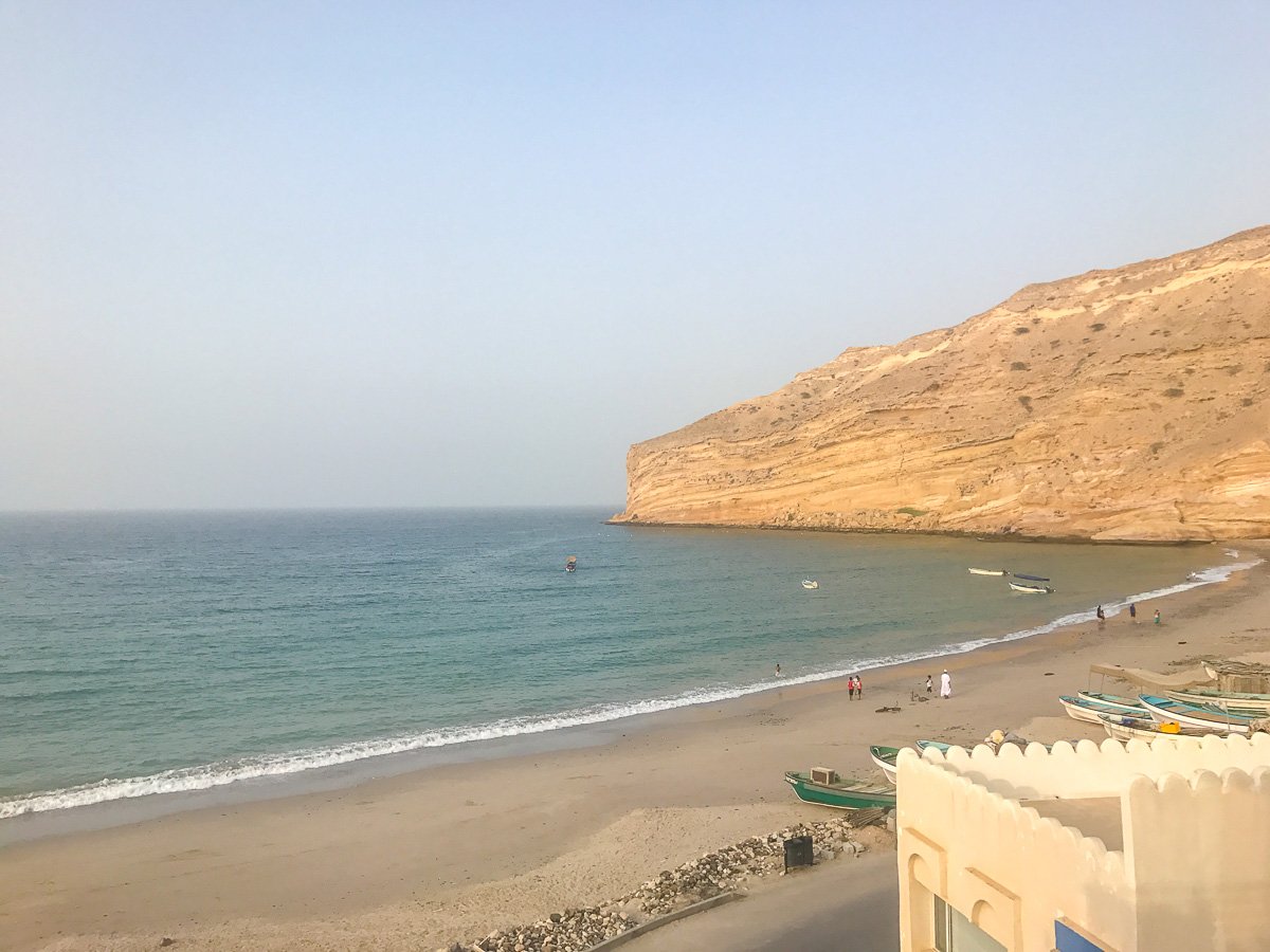 view from oman airbnb qantab