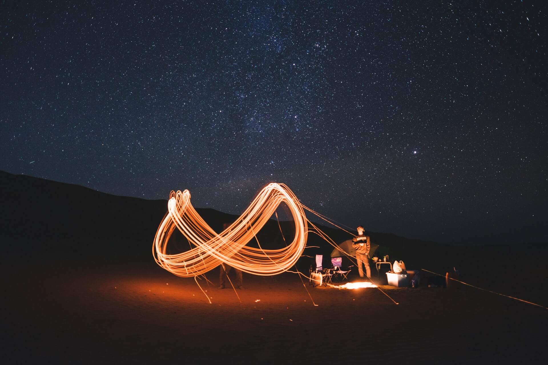 night photography shot at sharqiyah sands travel oman