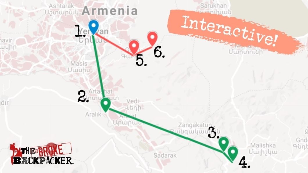 backpacking armenia 3 day itinerary