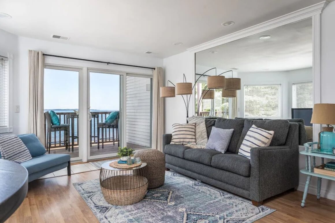 Beachfront Apartment with Balcony