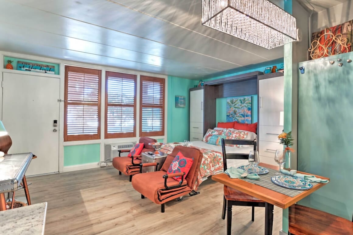 Funky and Colorful Beach Studio