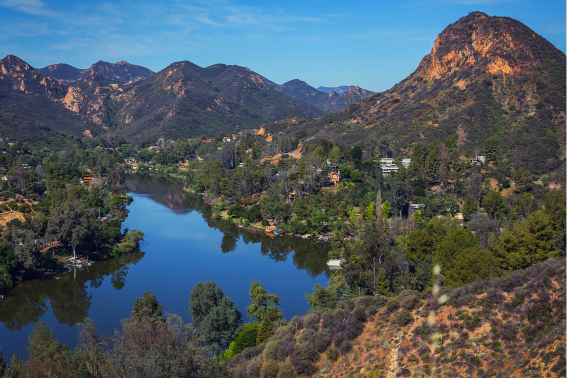 Malibu lake from Malibu Creek State Park
