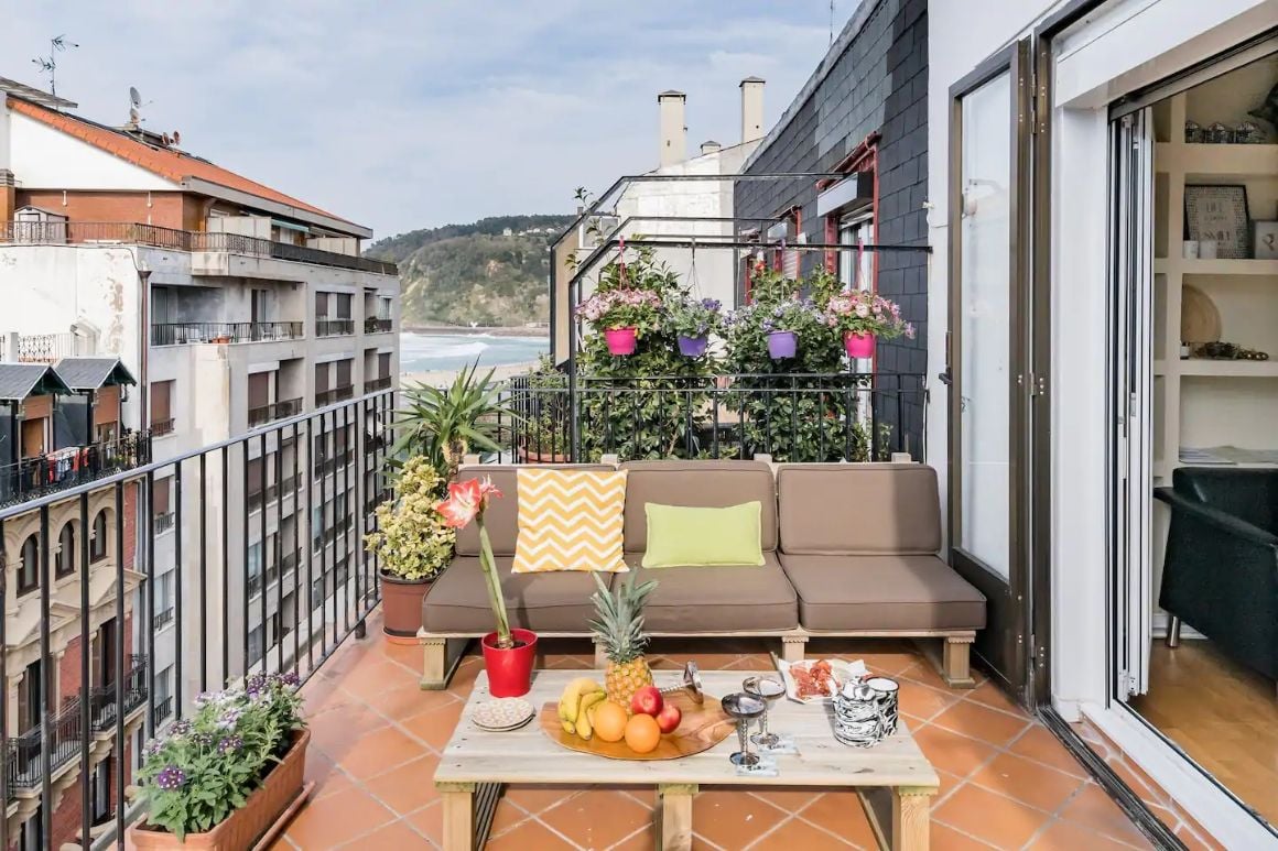 San Sebastian Radiant Sea View Penthouse Experience in Old Town