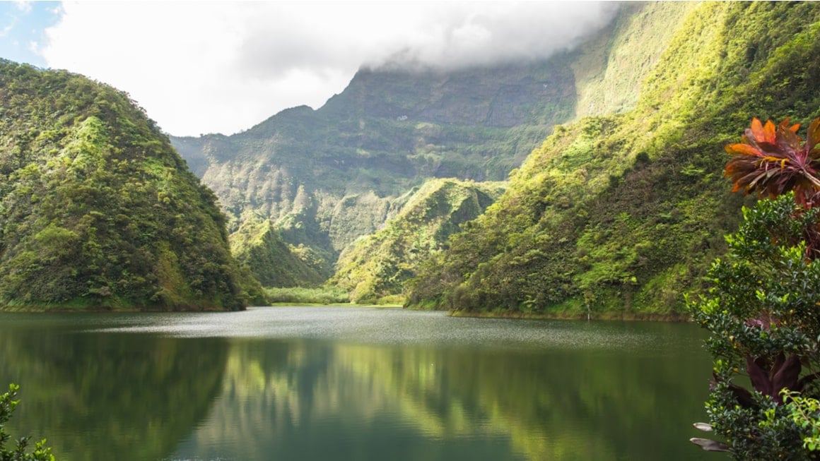 A secluded hike in French Polynesia