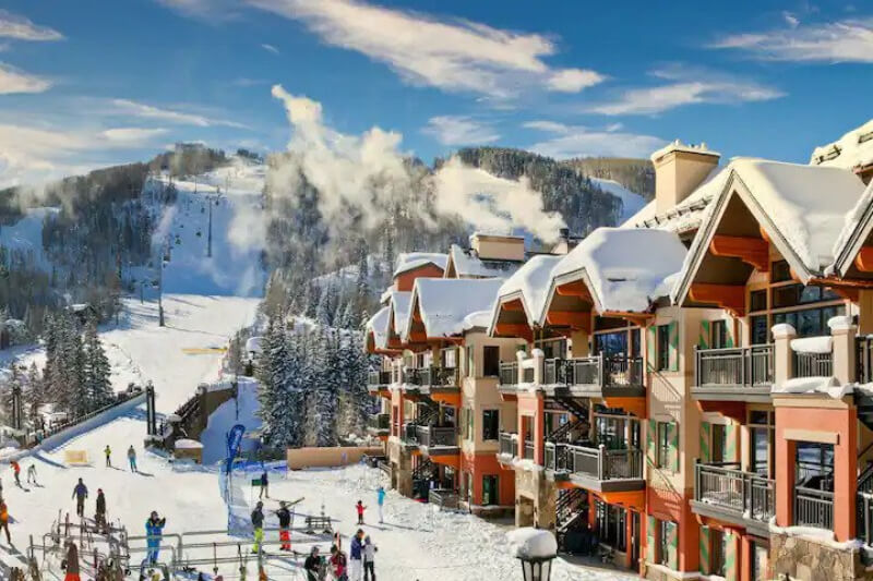 Up-Scale Timber Ski Resort Lodging