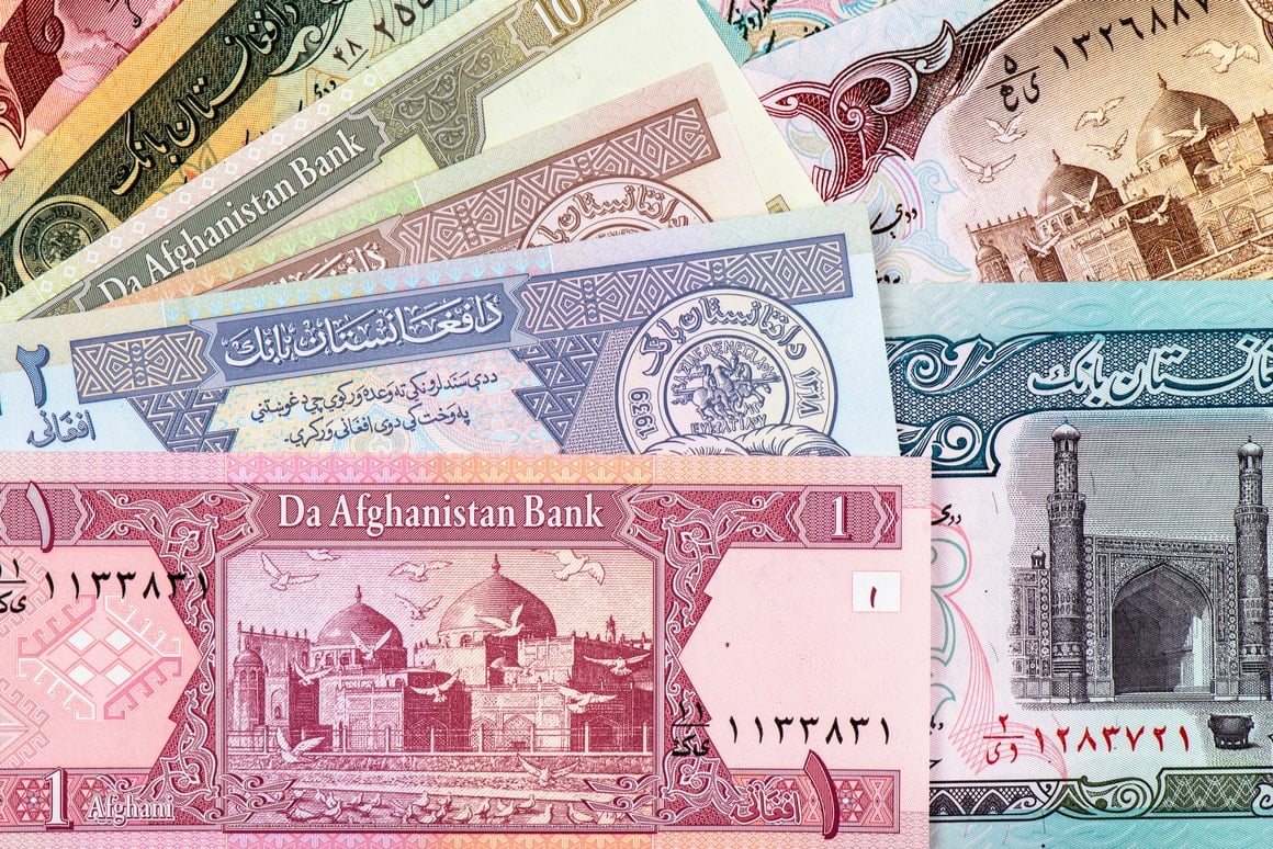 Afghani money. 