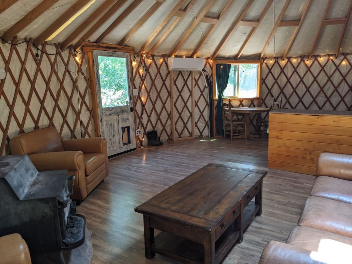 Beautiful Yurt on Working Organic Farmstead New Mexico