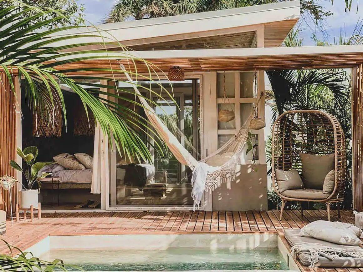 Boho Guesthouse with Pool and Hammocks Costa Rica