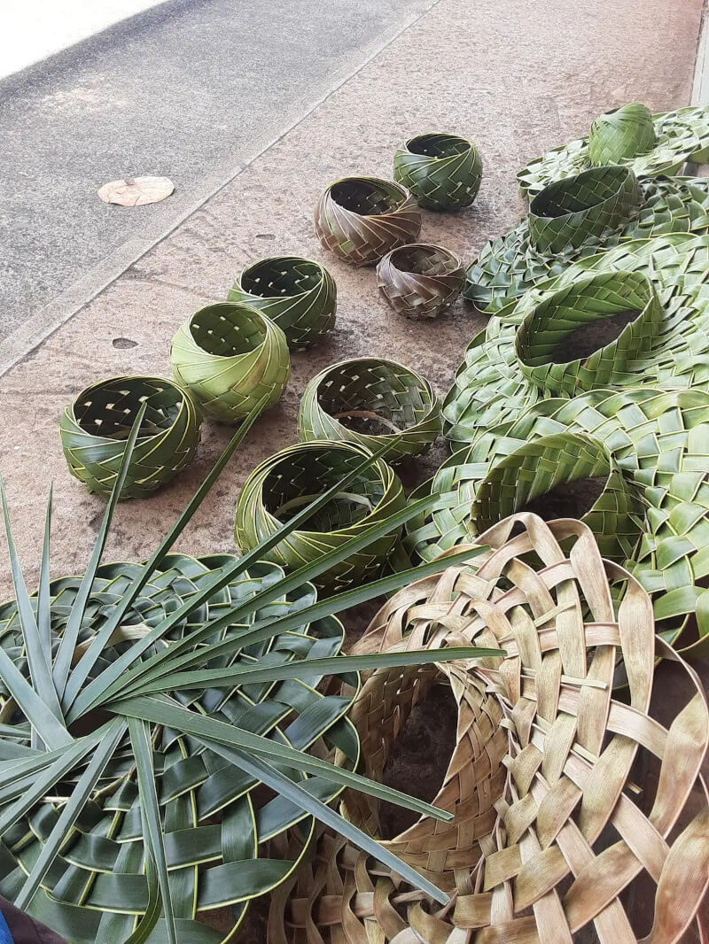 Hand Craft Coconut Hats and Bowls