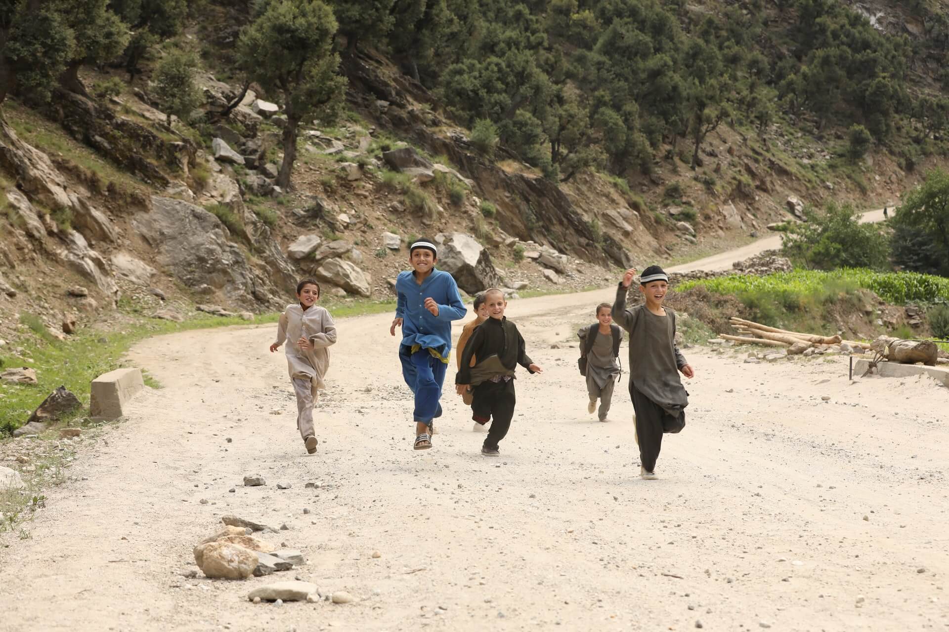 Some local kids in Nuristan - a province of Afganhistan.