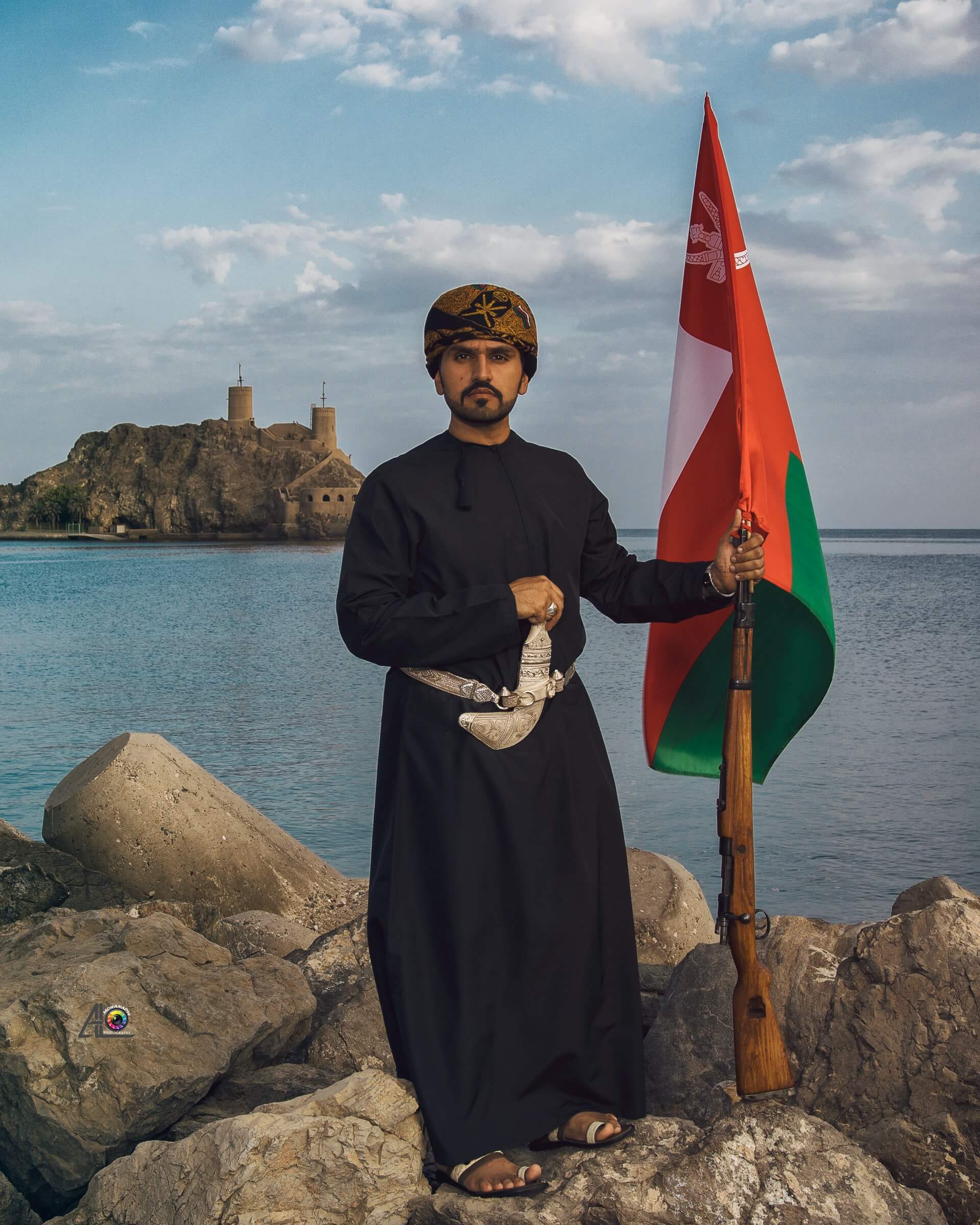 A proud Omani man in traditional dress