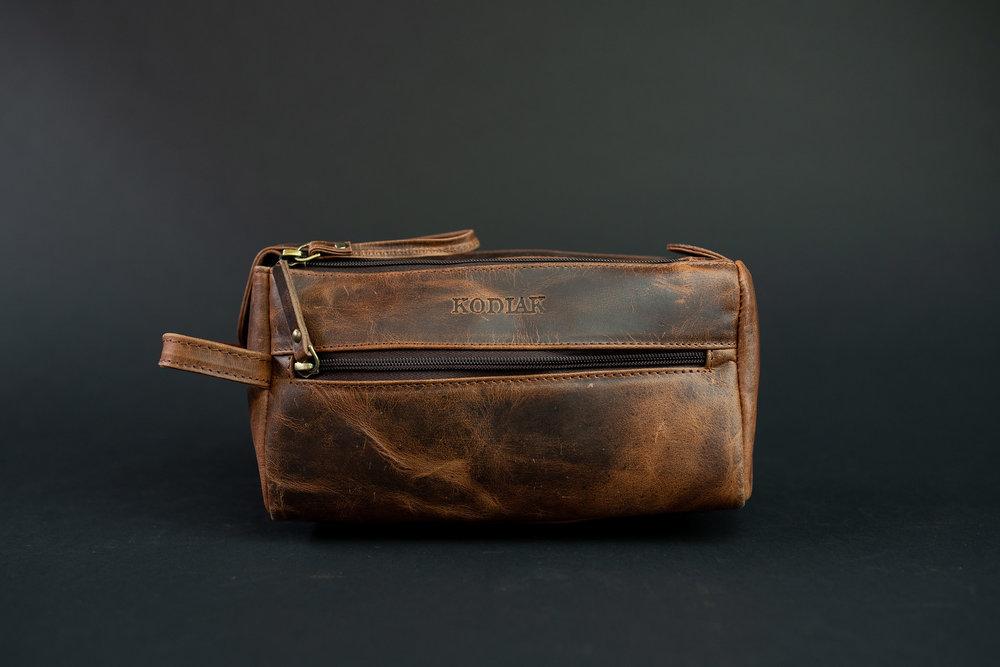 Genuine Leather Toiletry Bag for Men and Women Leather Makeup - Etsy